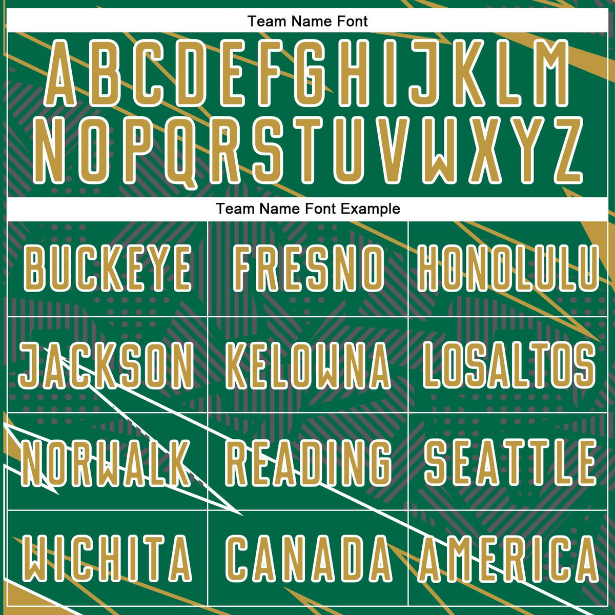 Custom Kelly Green Old Gold-White Lines Sports Sublimation Soccer Uniform Jersey