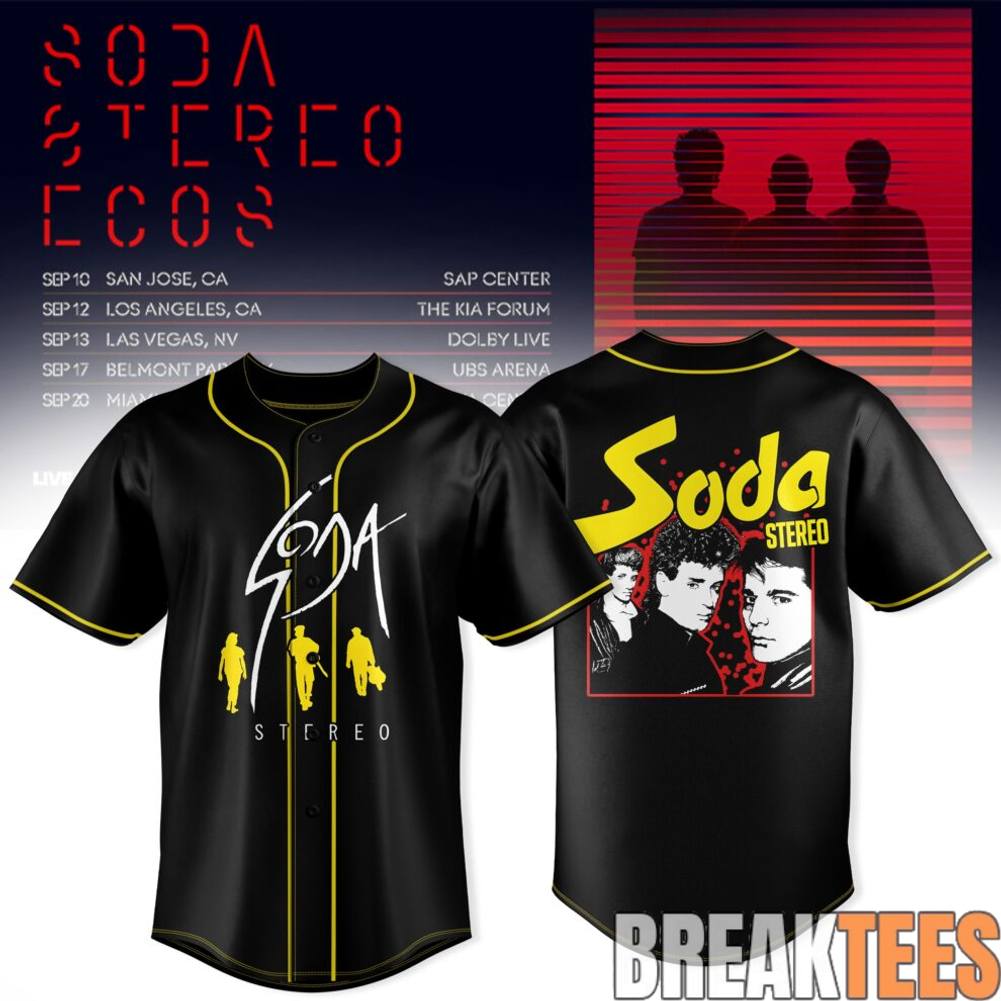 Soda Stereo ECOS Tour 2026 Special Baseball Jersey