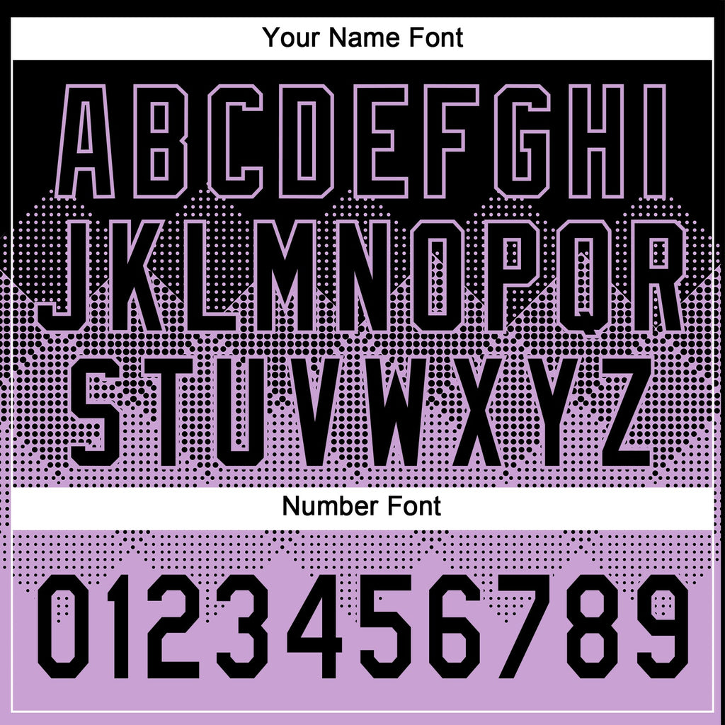 Custom Black Light Purple 3D Gradient Square Shape Two-Button Unisex Softball Jersey