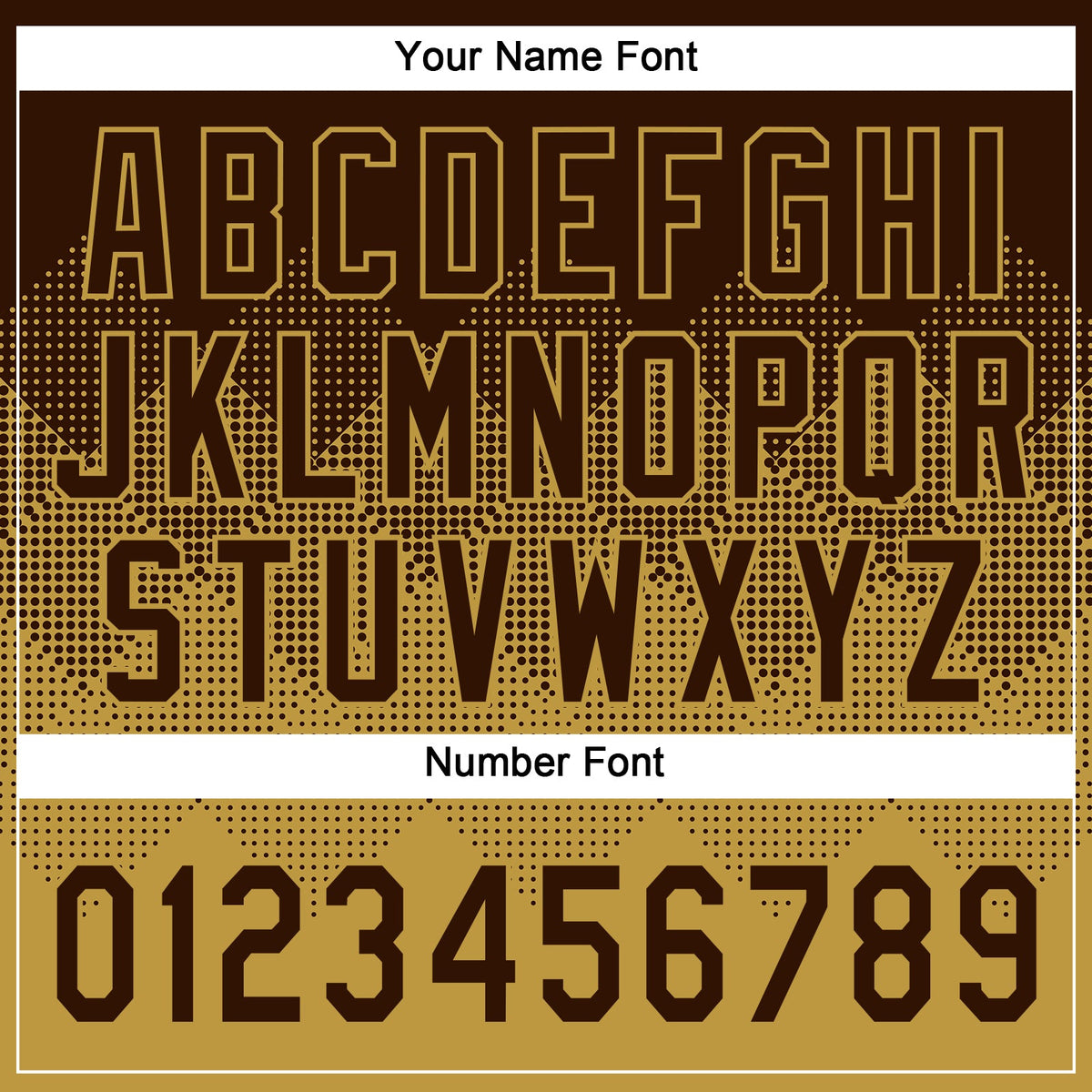 Custom Brown Old Gold 3D Gradient Square Shape Two-Button Unisex Softball Jersey
