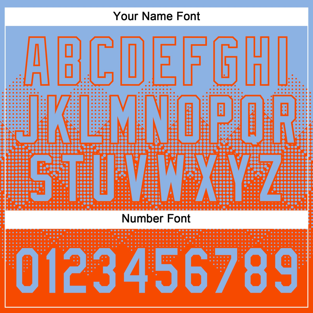 Custom Light Blue Orange 3D Gradient Square Shape Two-Button Unisex Softball Jersey
