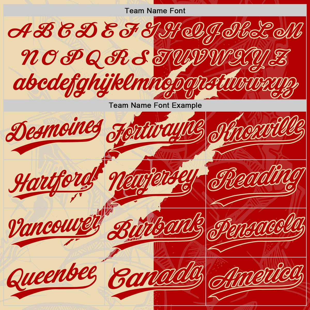 Custom Graffiti Pattern Red-Cream 3D Scratch Two-Button Unisex Softball Jersey