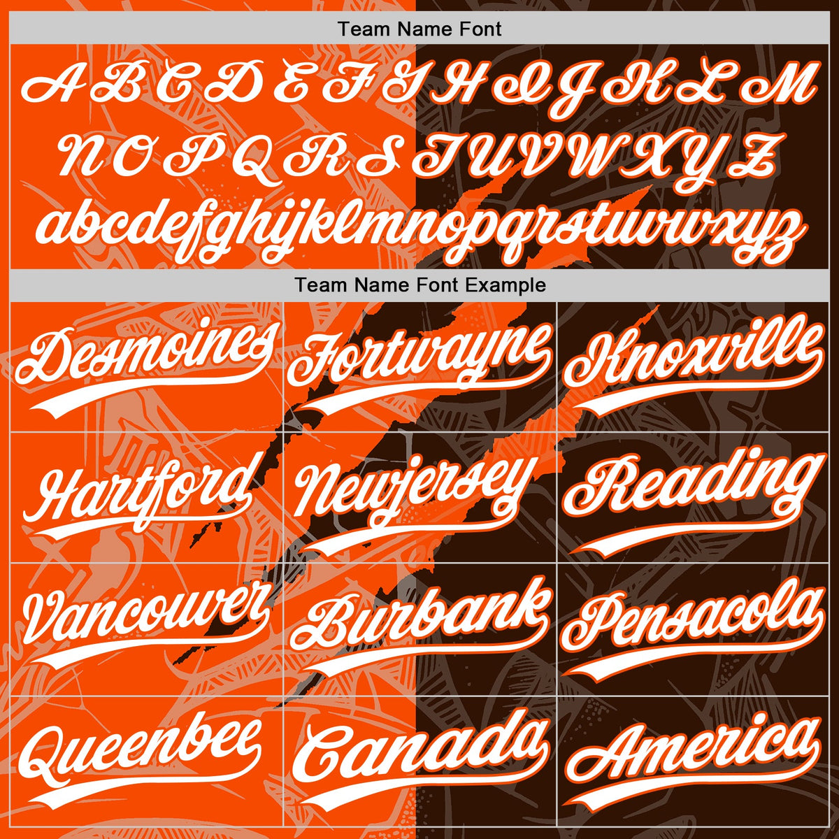 Custom Graffiti Pattern White Brown-Orange 3D Scratch Two-Button Unisex Softball Jersey