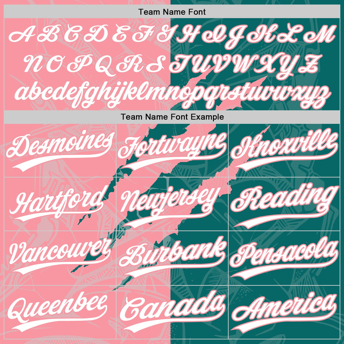 Custom Graffiti Pattern White Teal-Medium Pink 3D Scratch Two-Button Unisex Softball Jersey
