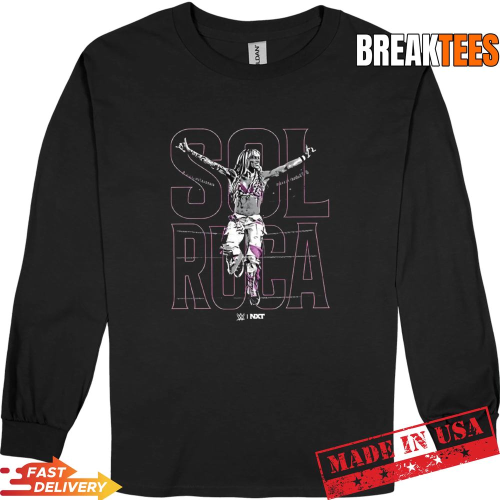 Sol Ruca WWE NXT name outline posing t-shirt
