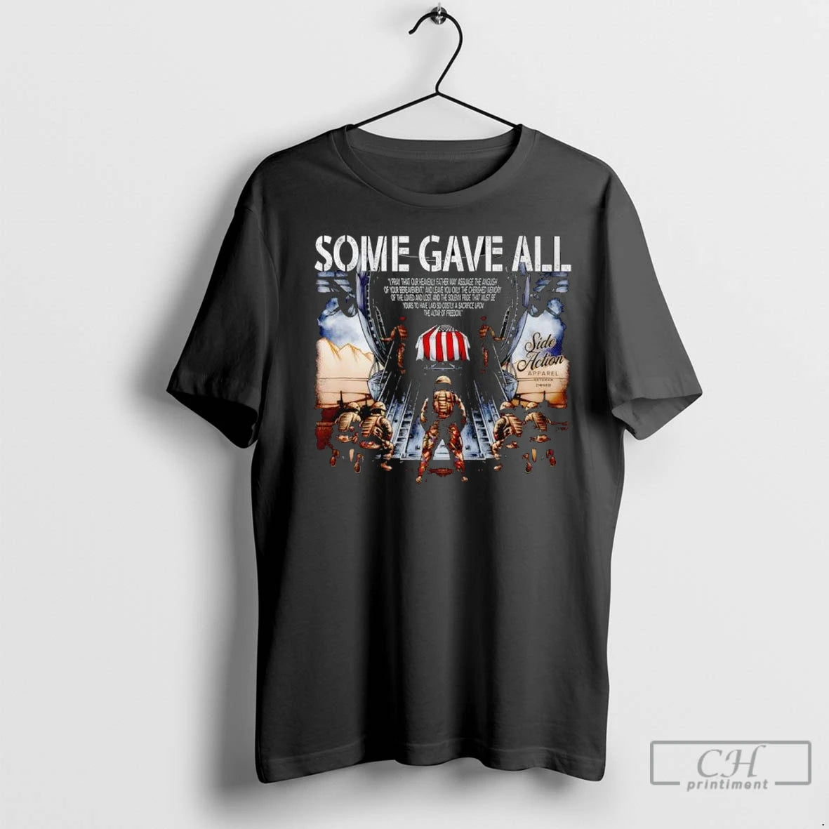 Some Gave All Side Action T Shirts