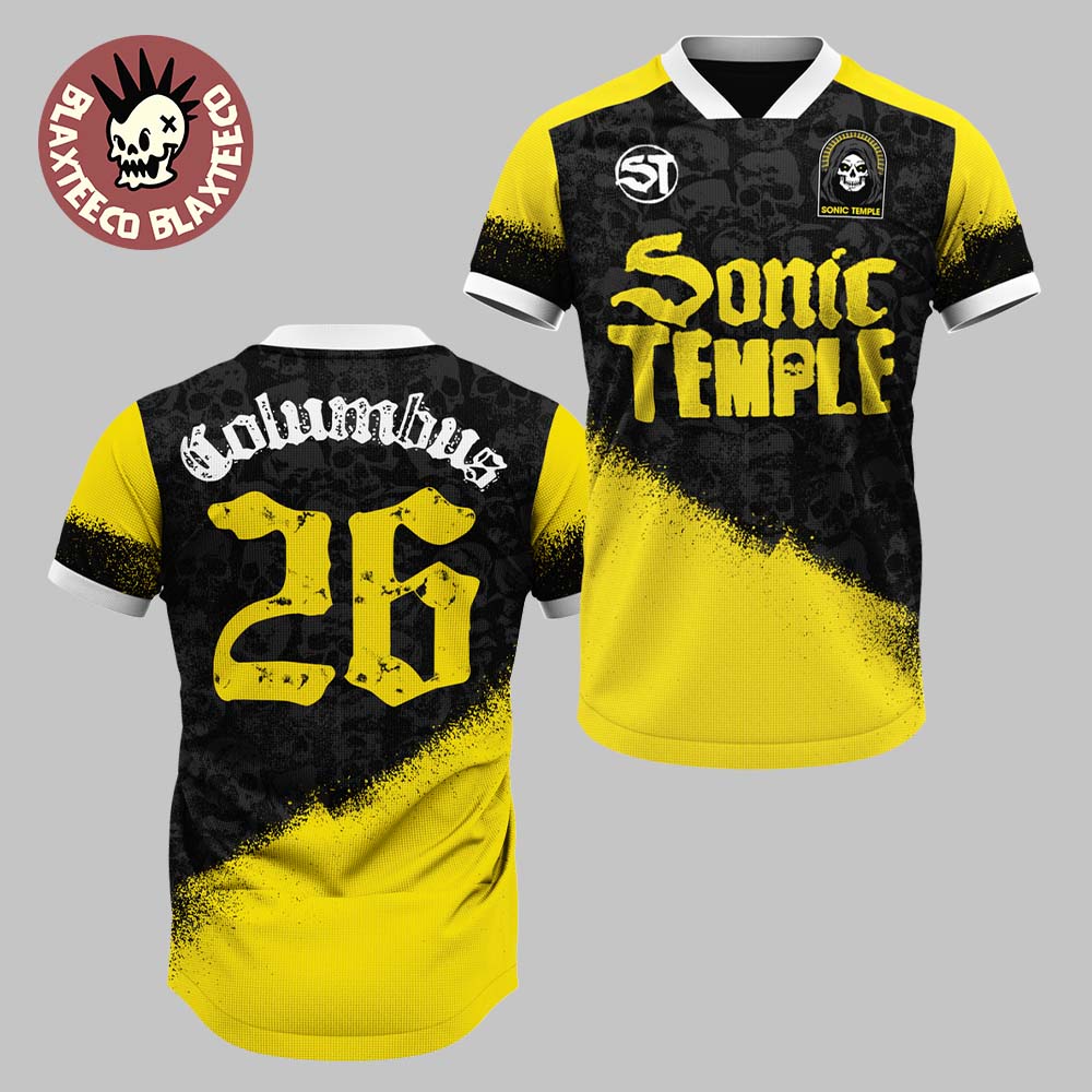 Sonic Temple 2026 Festival Merch Columbus Ohio Half Life Football Jersey