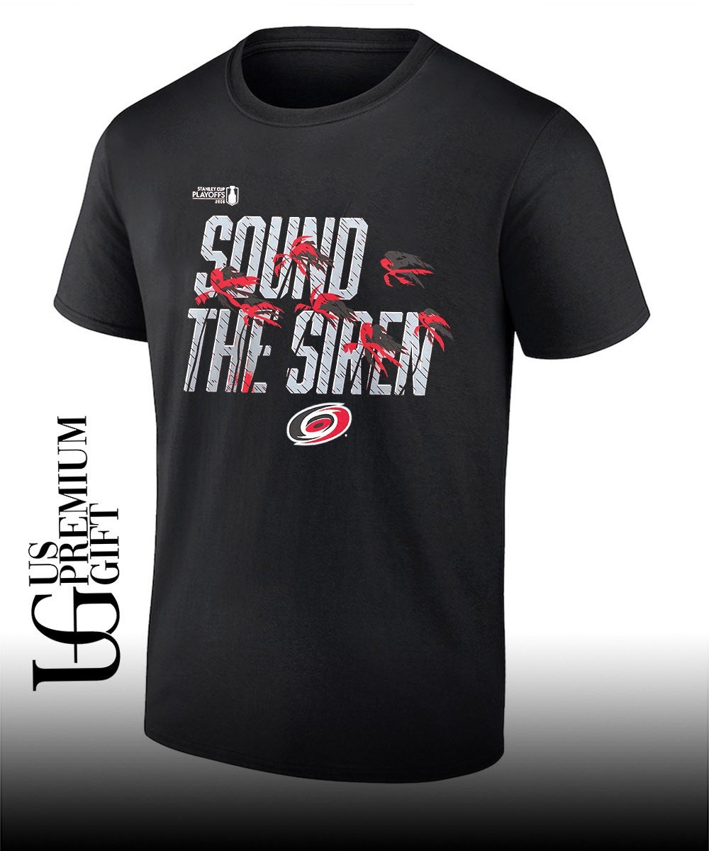 Sound The Siren Carolina Hurricanes 2026 Stanley Cup Playoffs slogan shirt