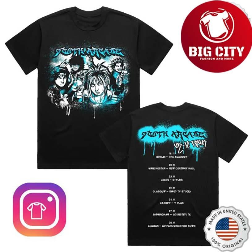 South Arcade Black Tour Two Sided Shirt