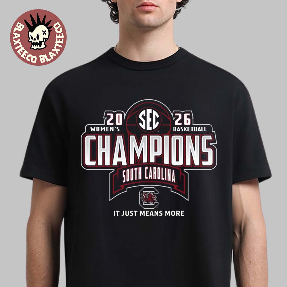 South Carolina Gamecocks Women’s Basketball 2026 SEC Regular Season Champions Locker Room T-Shirt