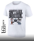 South Carolina Gamecocks and California Baptist Lancers and Cal State Fullerton Titans and UCLA Bruins 2026 NCAA Division I Softball Regional logo shirt