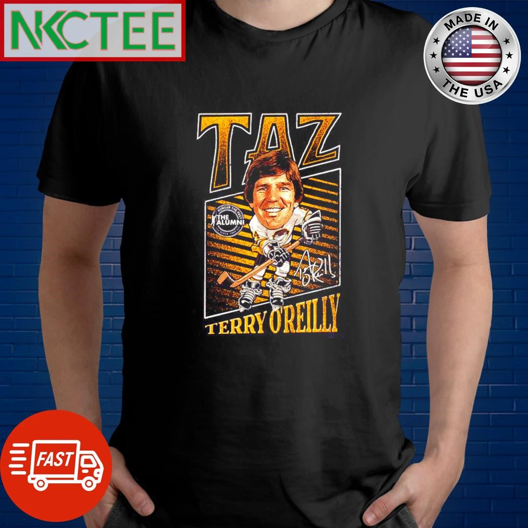 Spittin Chiclets x NHL Alumni Association Terry O’Reilly Taz hockey signature shirt