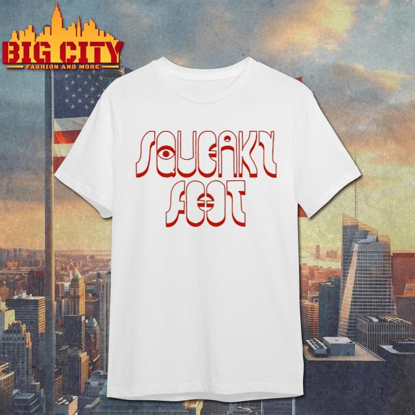 Squeaky Feet Red Squeaky Feet Logo shirt