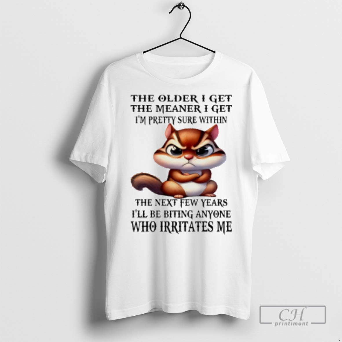 Squirrel The Older I Get The Meaner I Get Im Pretty Sure Within T Shirts