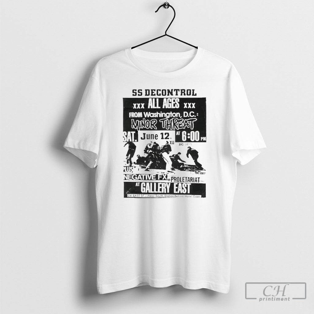 Ss Decontrol All Ages From Washington Dc Minor Threat Shirt Tee