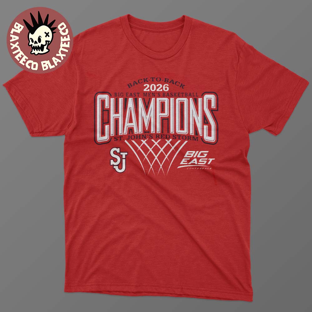 St John’s Red Storm Men’s Basketball 2026 Big East Regular Season Champions Red T-Shirt