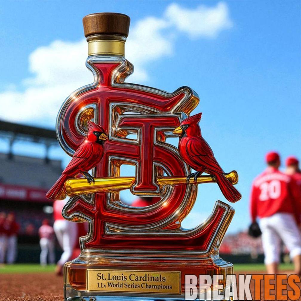 St. Louis Cardinals 11X World Series Champions Limited Edition Whiskey Bottle