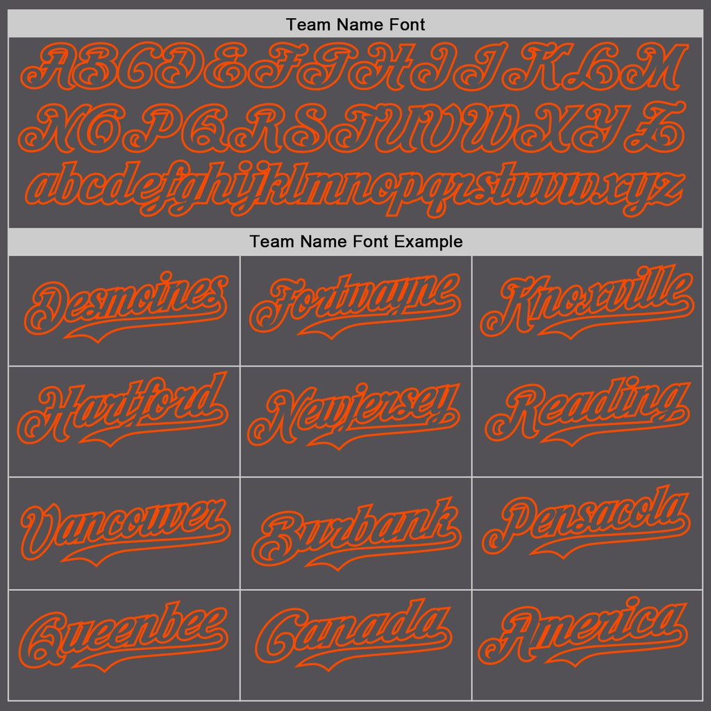 Custom Steel Gray Orange Authentic Baseball Jersey