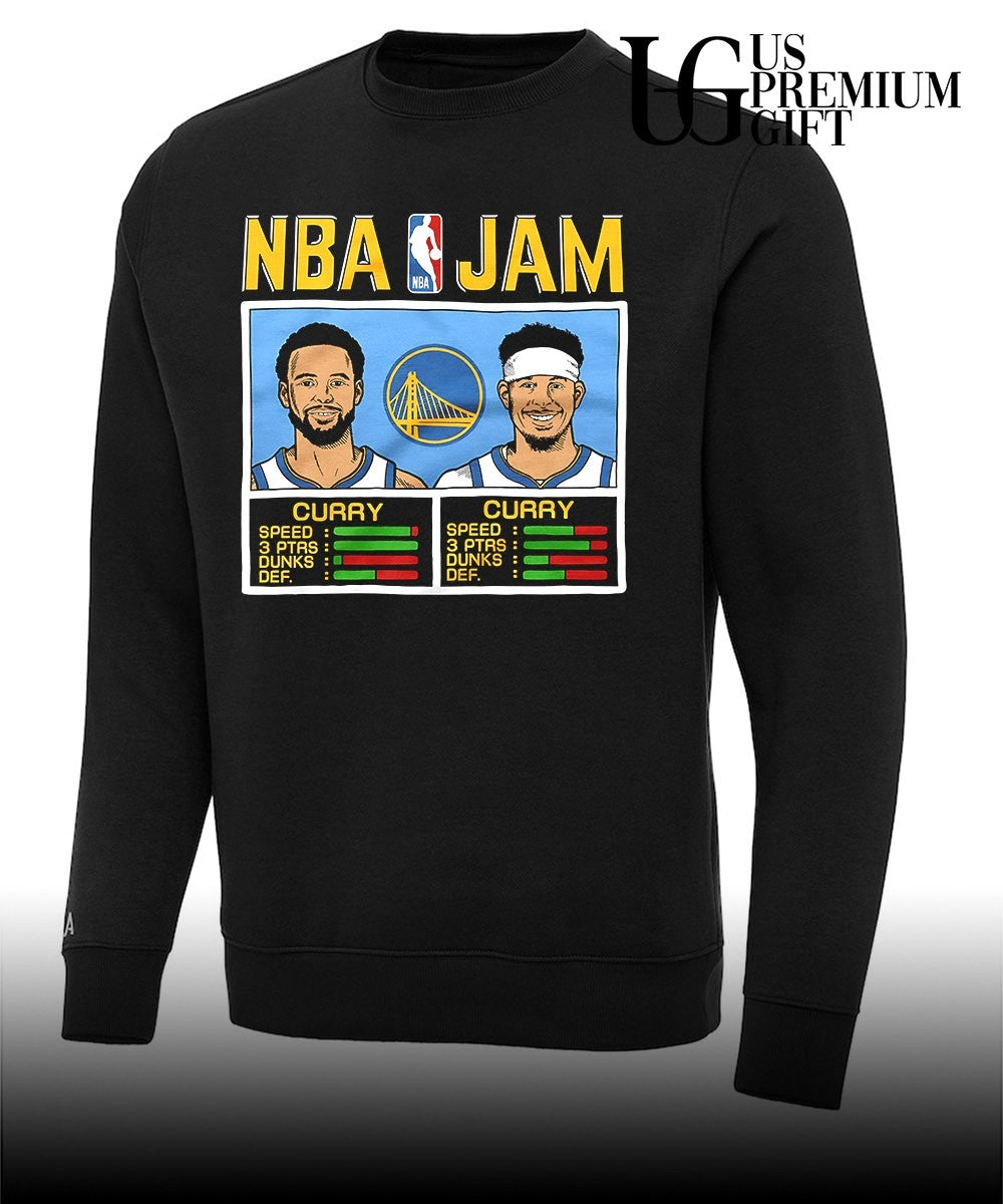 Stephen Curry and Seth Curry Golden State Warriors 2026 NBA Jam shirt