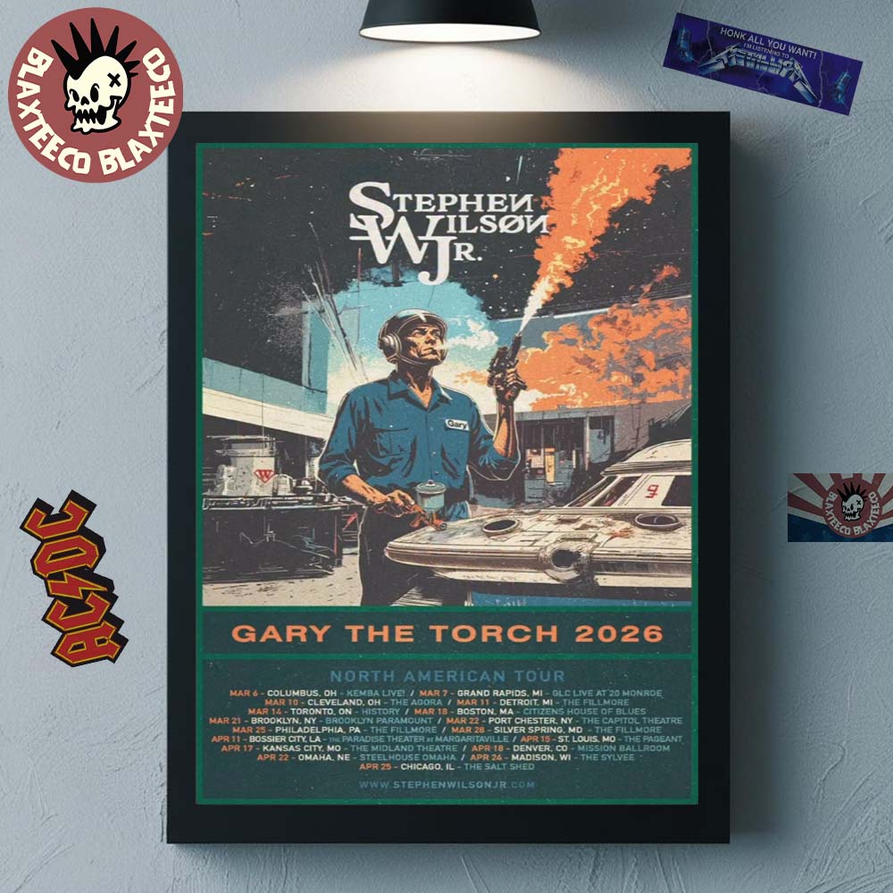 Stephen Wilson Jr Gary The Torch 2026 Tour Schedule Dates Home Decor Poster Canvas