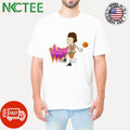 Steve Nash throw the ball back cartoon shirt