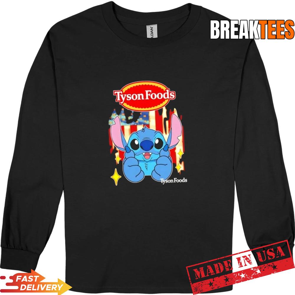 Stitch like Tyson Foods USA flag T-Shirt