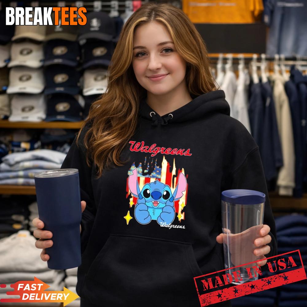 Stitch like Walgreens USA flag T-Shirt