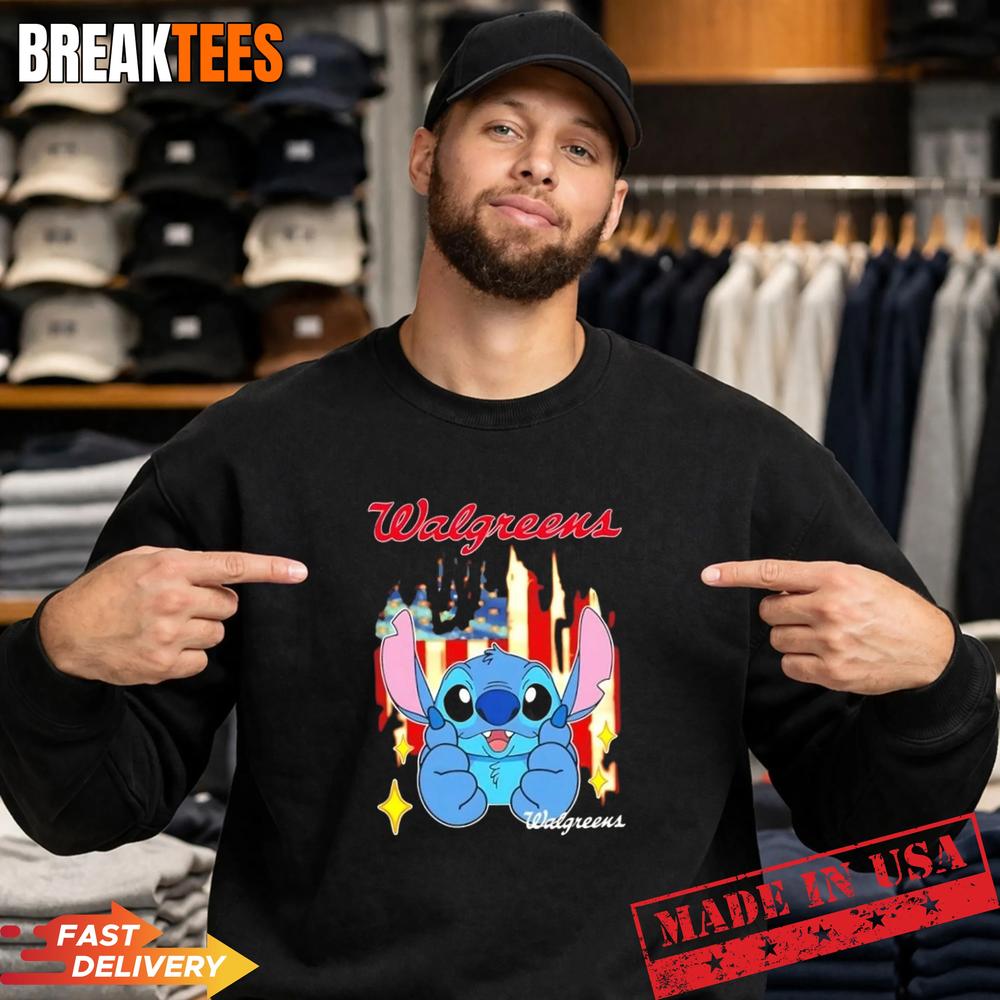 Stitch like Walgreens USA flag T-Shirt