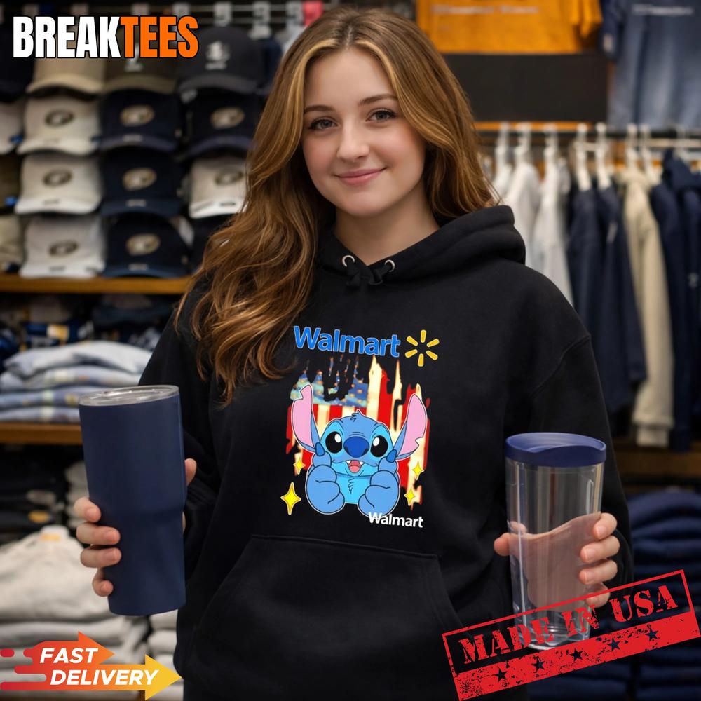 Stitch like Walmart USA flag T-Shirt