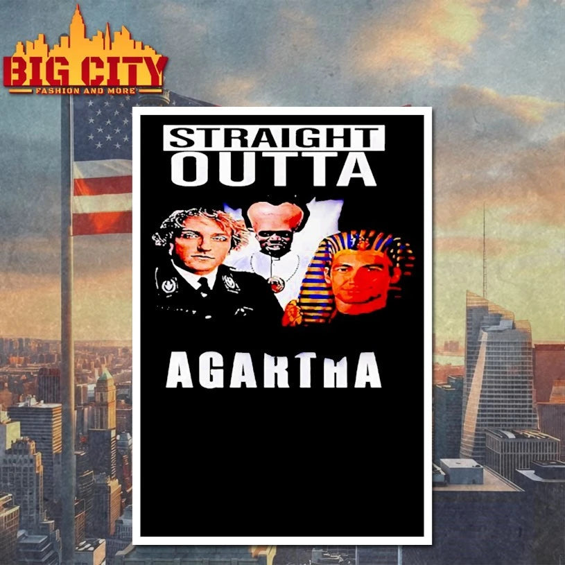 Straight Outta Agartha History Conspiracy Ancient Civilization Parody Shirt