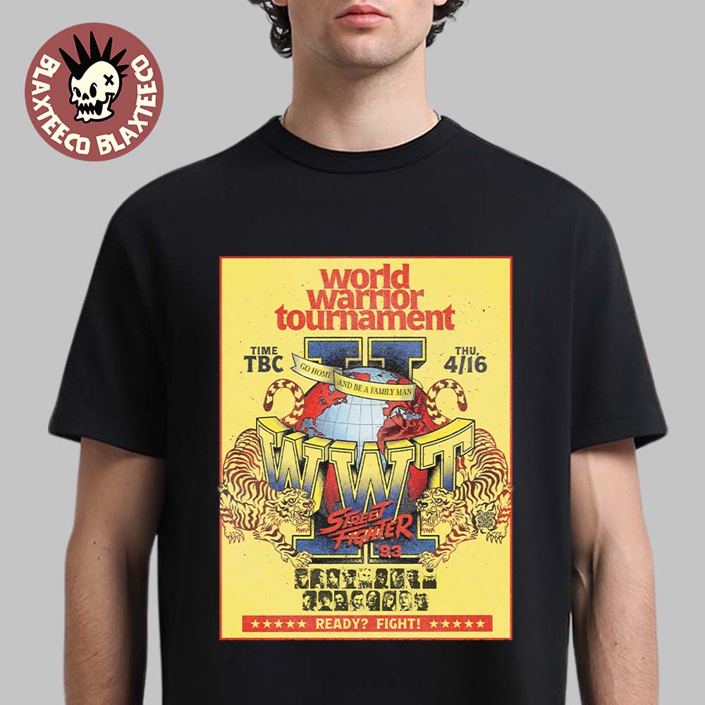 Street Fighter Movie World Warrior Tournament Flyer Poster T-Shirt