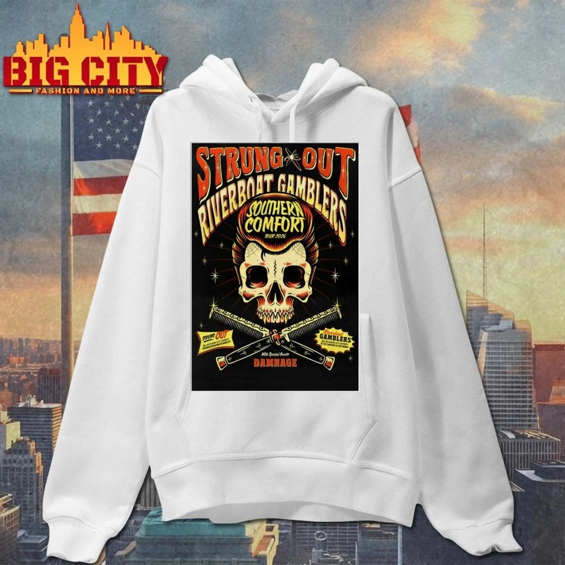 Strung Out And Riverboat Gamblers Southern Comfort Tour 2026 Poster shirt