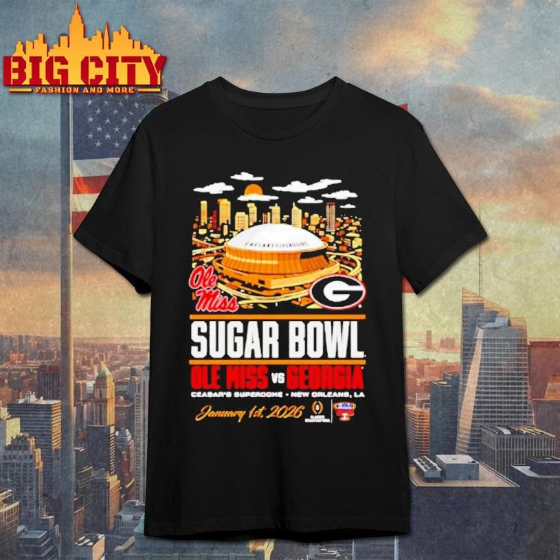 Sugar Bowl Ole Miss Vs Georgia Head To Head Stadium Shirt