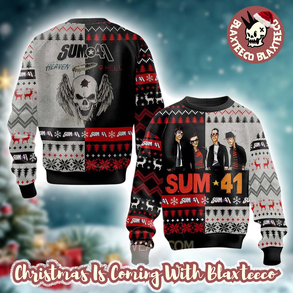 Sum 41 Heaven x Hell Holiday Style Ugly Christmas Sweater