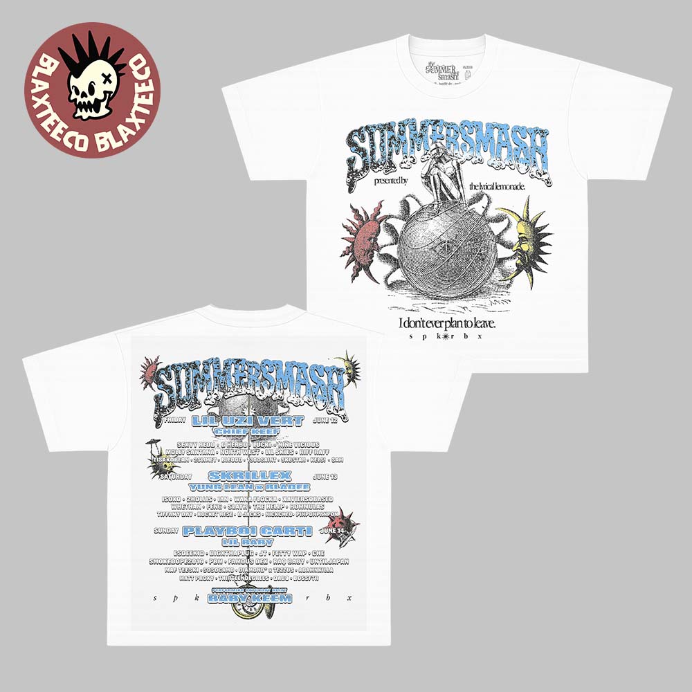 Summer Smash 2026 Festival Merch Lineup Lunar Two Sided T-Shirt