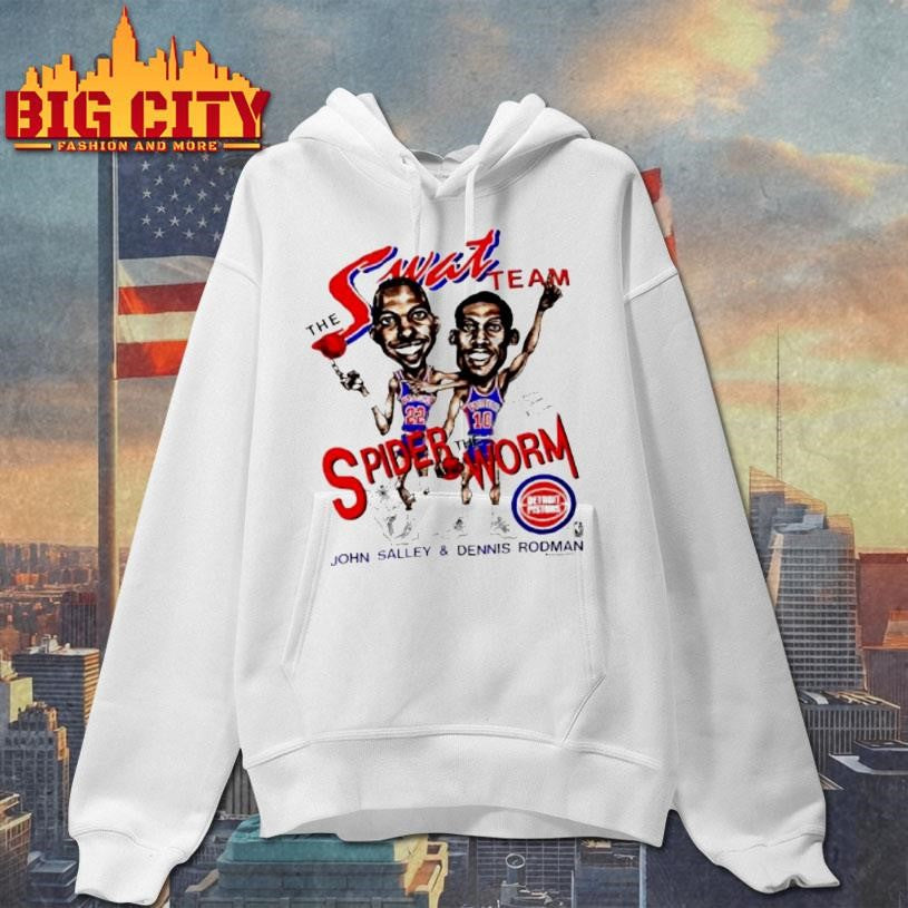 Swat Team Spider The Worm Detroit Pistons John Salley And Dennis Rodman Shirt