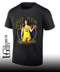 Syla Swords Michigan Wolverines women’s basketball SLAM pose shirt