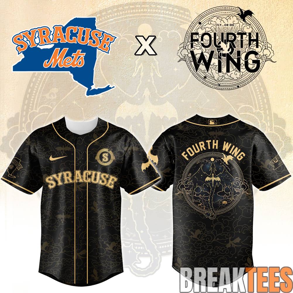 Syracuse Mets x Fourth Wing Night Special Baseball Jersey