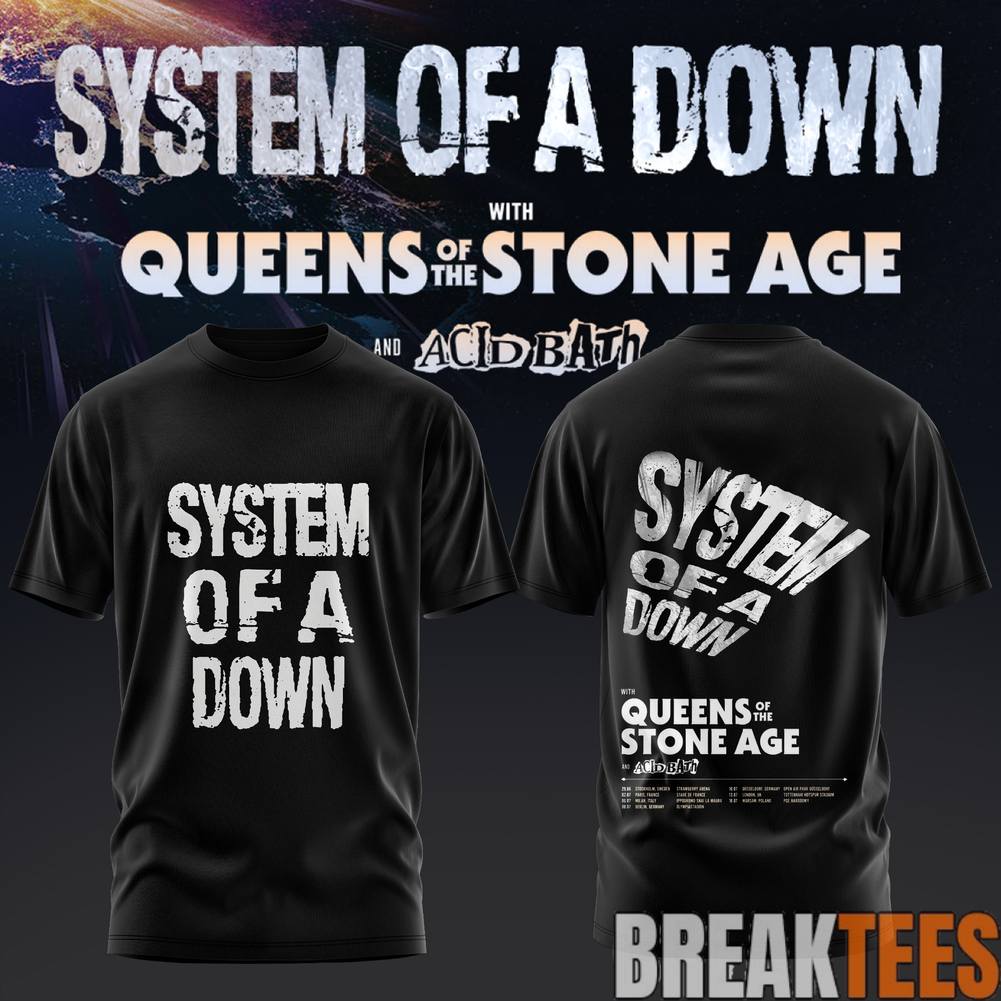 System of a Down UK & EU Tour 2026 Shirt