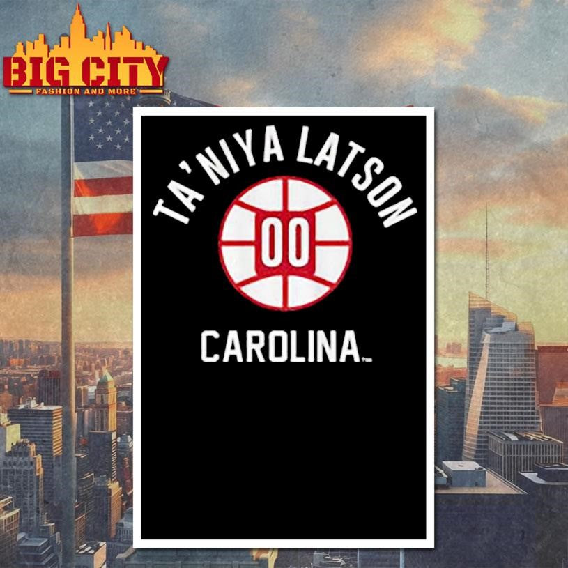 Ta’Niya Latson South Carolina Gamecocks basketball name and number ball 00 shirt