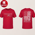 Target Employee Wearing Charlie Kirk Freedom Two Sided Shirt