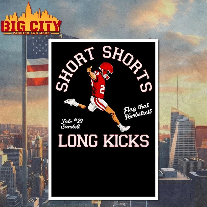 Tate Sandell 29 Oklahoma Sooners Football Short Shorts Long Kicks shirt