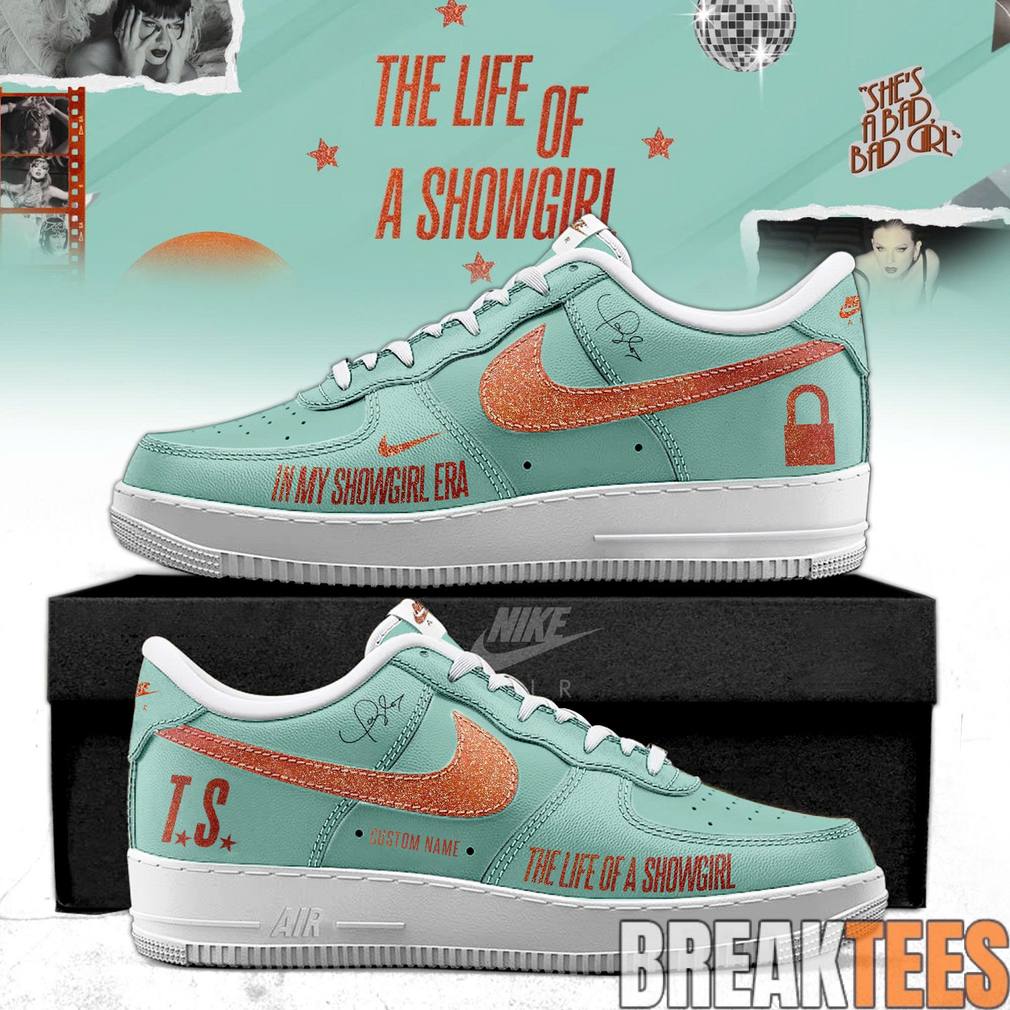 Taylor Swift ‘The Life of a Showgirl’ Custom Air Force 1 Shoes