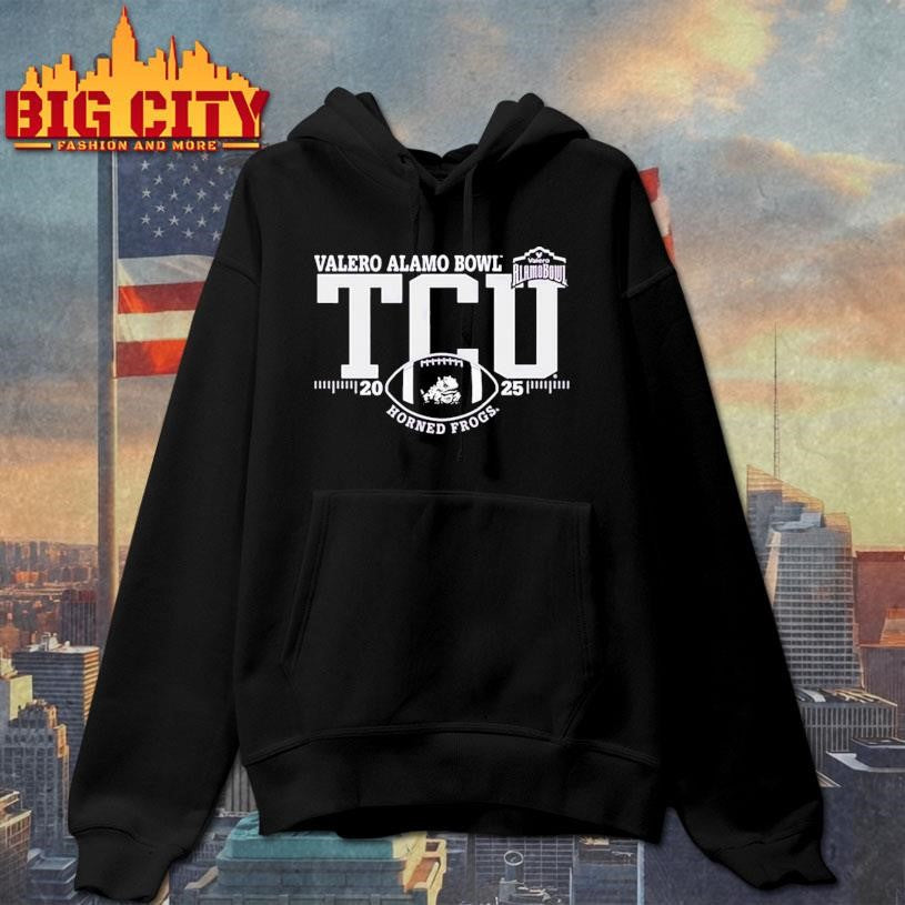 Tcu Horned Frogs 2025 Valero Alamo Bowl Logo Shirt