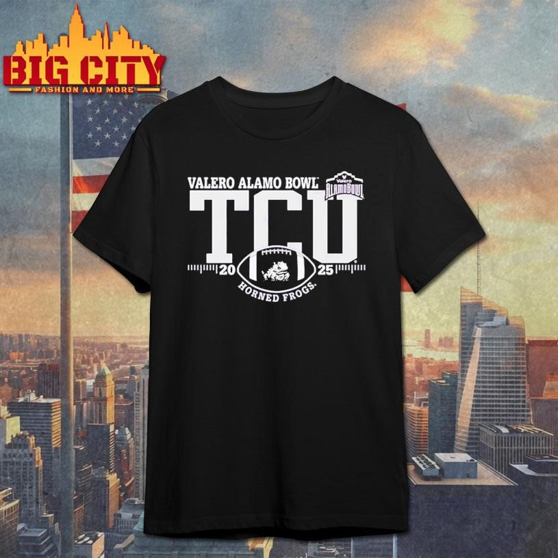 Tcu Horned Frogs 2025 Valero Alamo Bowl Logo Shirt