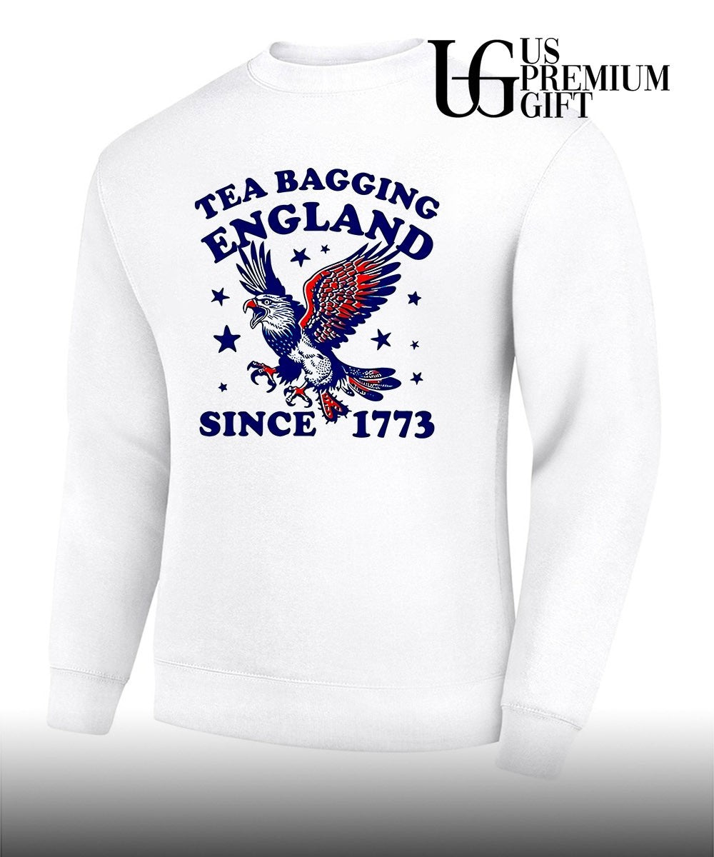 Tea Bagging England since 1773 Patriotic Eagle 4th of July shirt