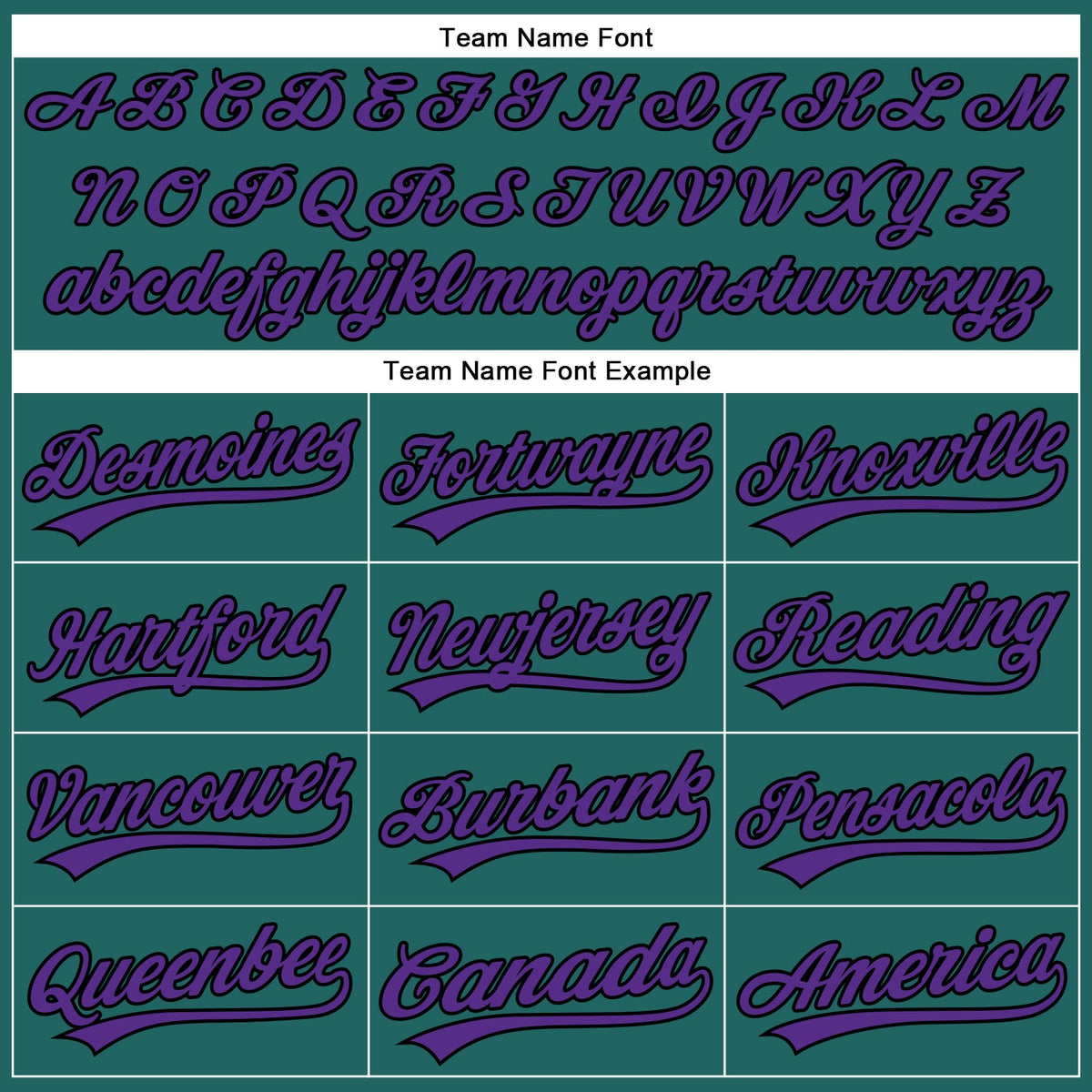 Custom Teal Purple Pinstripe Black Authentic Baseball Jersey