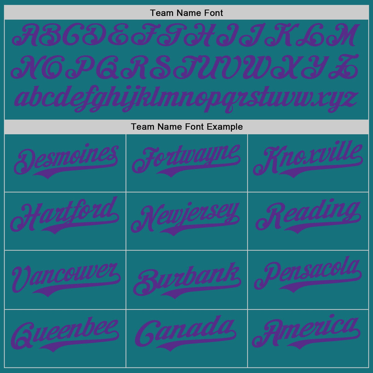 Custom Teal Purple Authentic Baseball Jersey