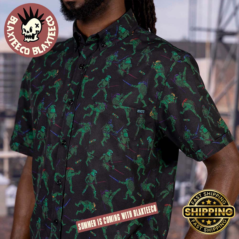 Teenage Mutant Ninja Turtles RSVLTS Showdown With The Shredder Hawaiian Shirt
