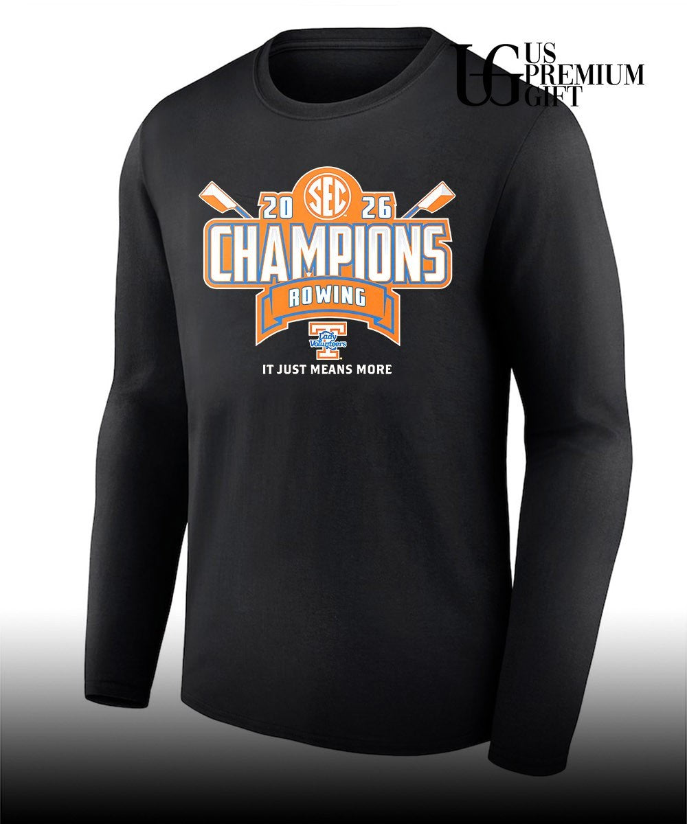 Tennessee Lady Volunteers 2026 SEC Rowing Champions Locker Room shirt